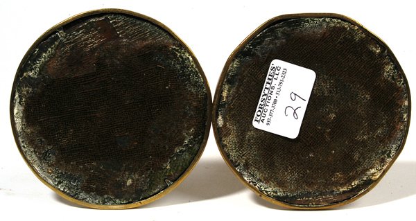 PAIR OF EARLY TELESCOPIC BRASS CANDLESTICKS - 3