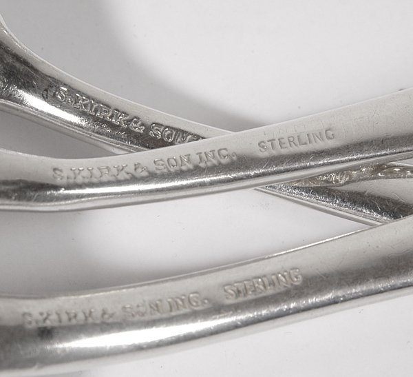 S. KIRK & SONS REPOUSSE STERLING FLATWARE SET - 4