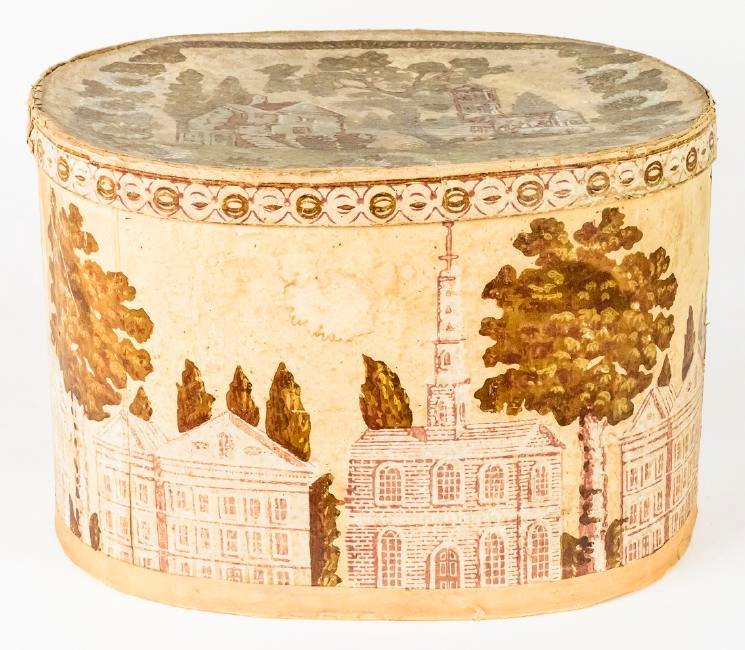 Early New England Decorated Band Box (1 of 7)