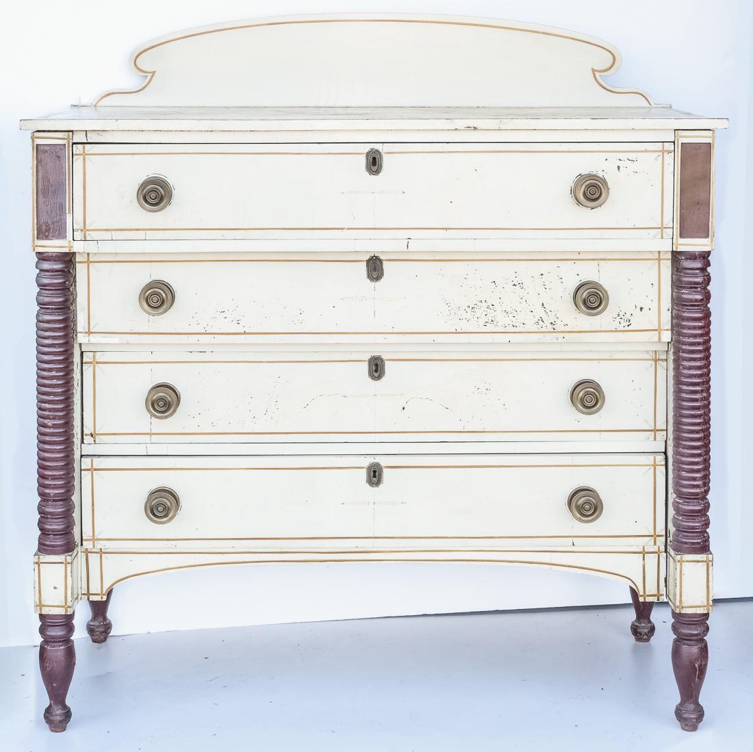 Paint Decorated New England Federal Chest (1 of 7)