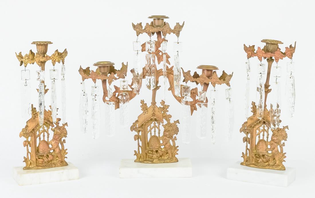 Bears Stealing Honey Girandole Set (1 of 10)