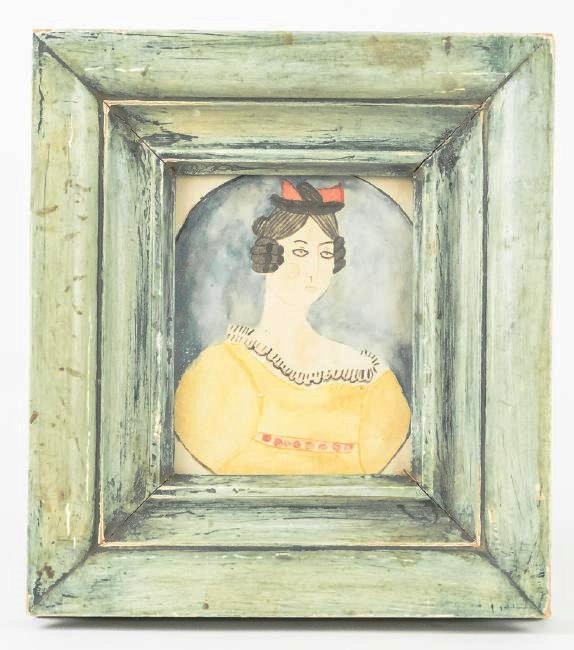 Berks Co. Folk Art Portrait of a Lady (1 of 5)