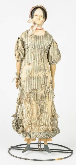 Early Papier-Mache & Wood Doll (1 of 10)