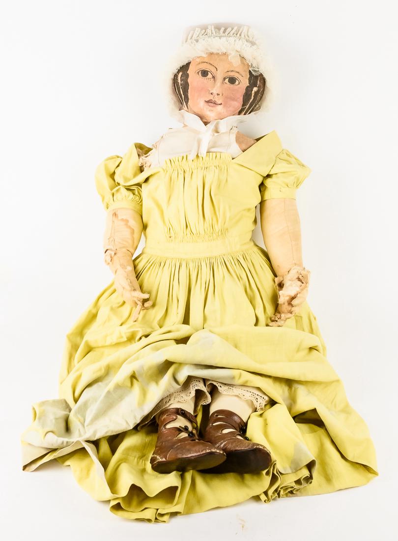 Early Painted Oil Cloth Doll (1 of 8)