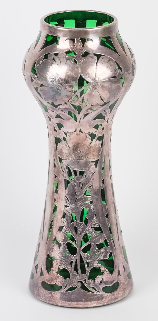 Alvin Silver Overlay Vase (1 of 8)