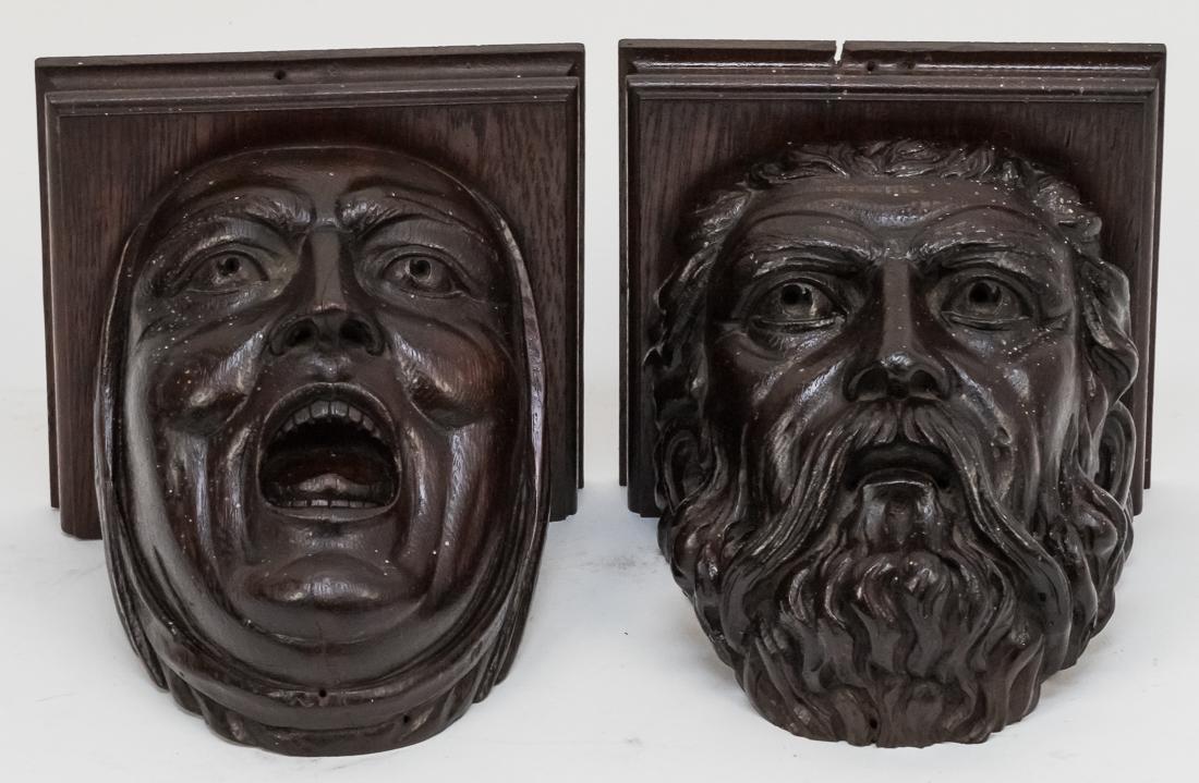 Pair Carved Figural Plinths (1 of 9)