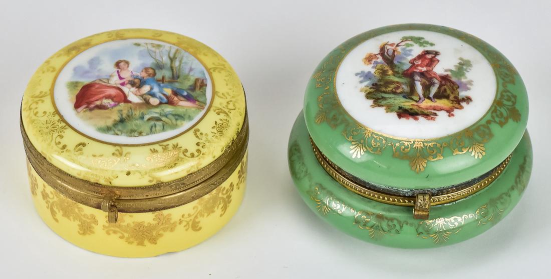 Two Porcelain Dresser Boxes (1 of 8)