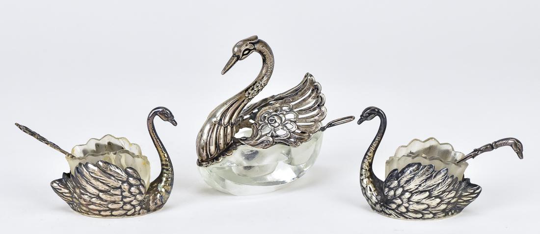 Three Silver Figural Salts (1 of 6)