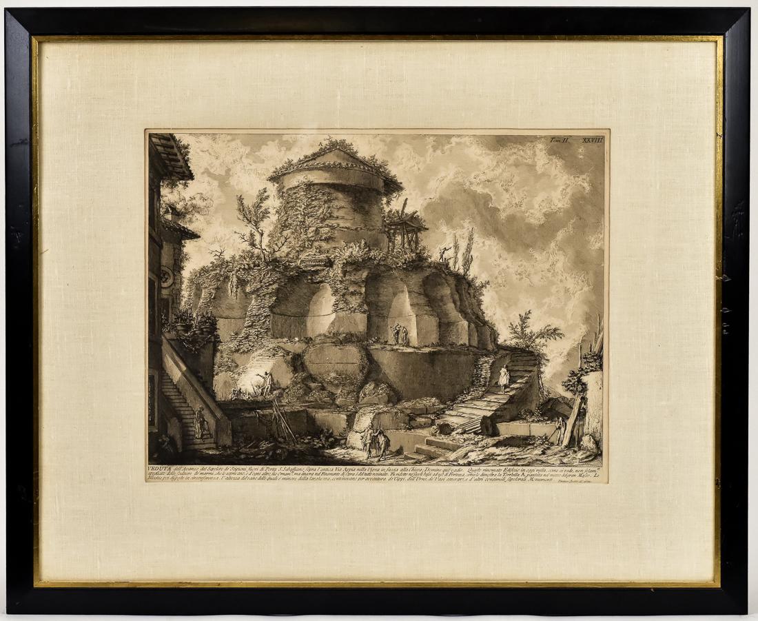 Giovanni Battista Piranesi Lithograph of Roman Ruins (1 of 9)