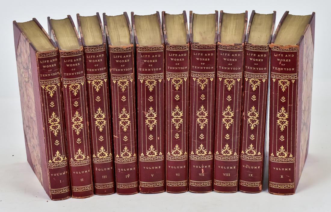 Set of Fine Leather Bound Books (1 of 10)