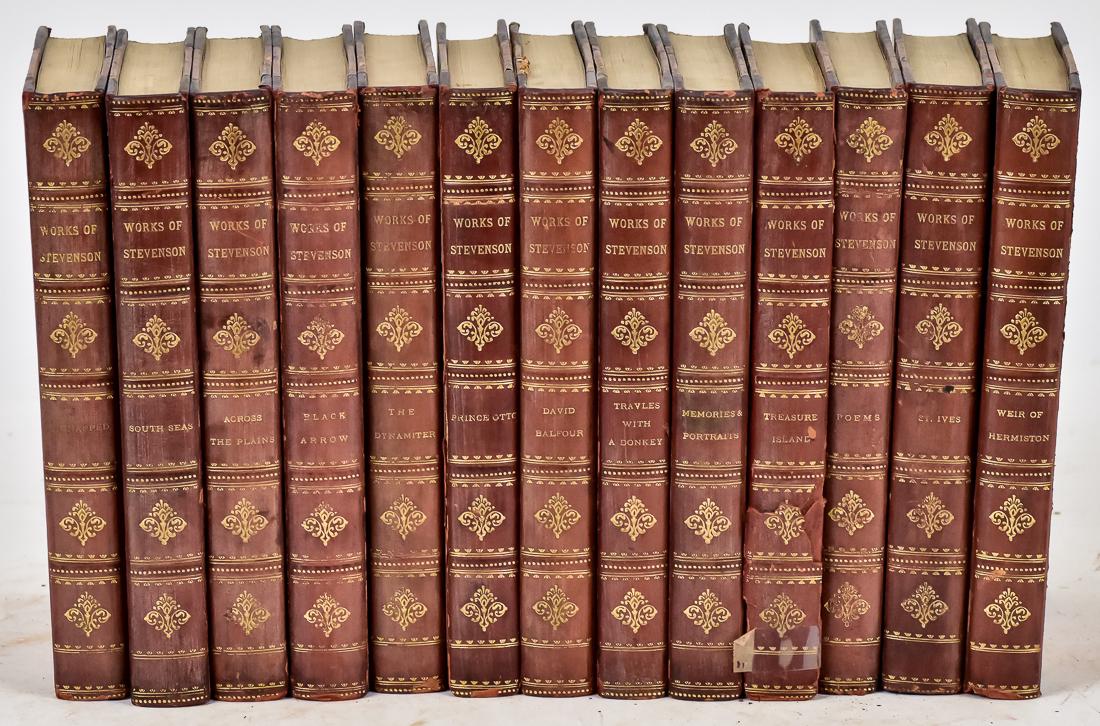 Set of Fine Leather Bound Books (1 of 9)