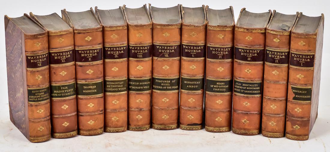 Set of Fine Leather Bound Books (1 of 8)