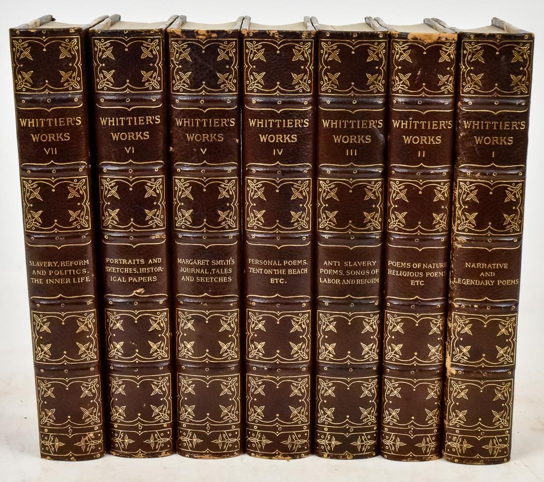 Set of Fine Leather Bound Books (1 of 8)