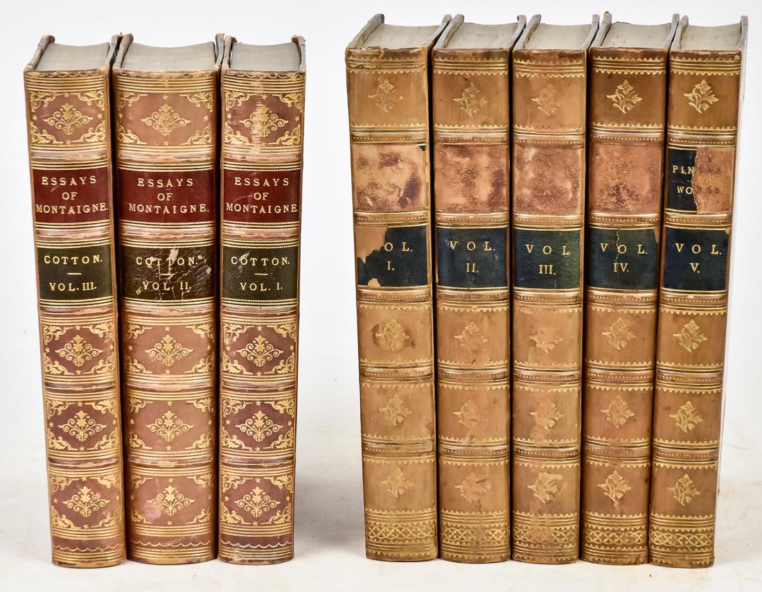 Two Sets of Fine Leather Bound Books (1 of 9)