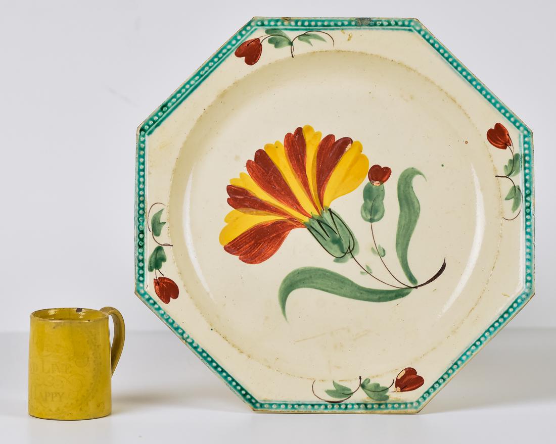 French Creamware Plate Plus (1 of 5)