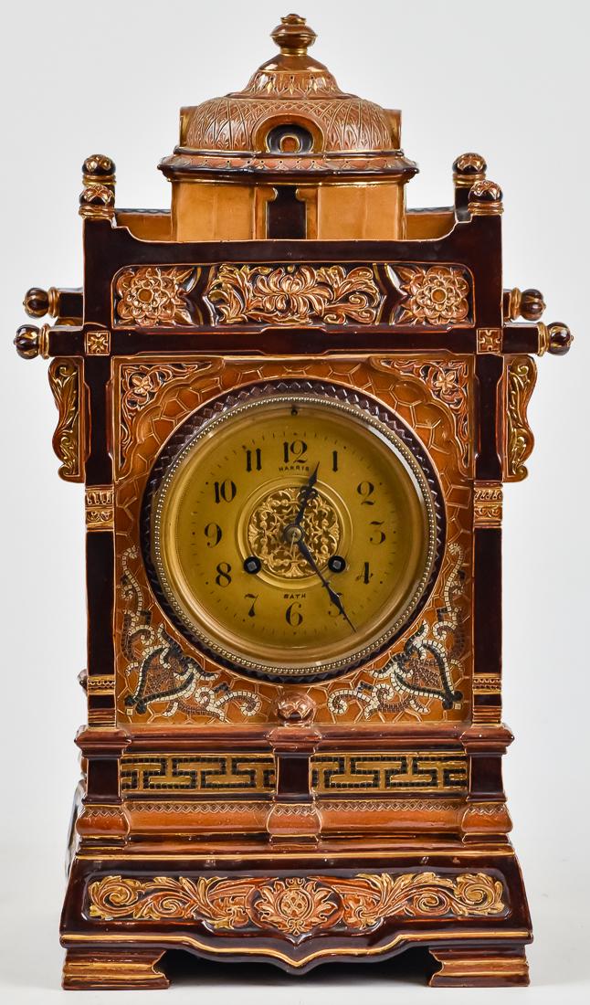 Scarce Doulton Lambeth Stoneware Clock (1 of 12)