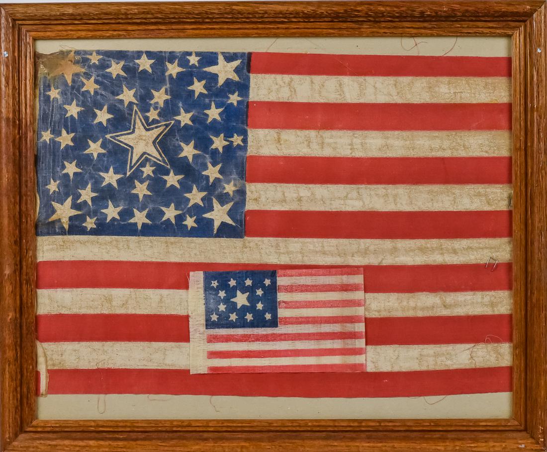 Two Early U.S. Parade Flags (1 of 5)