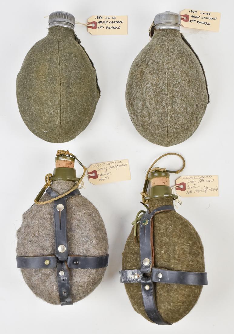 Four WWI Era Canteens (1 of 8)