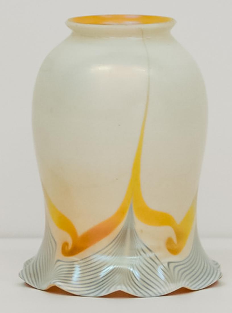 Steuben Pulled Feather Art Glass Shade (1 of 5)