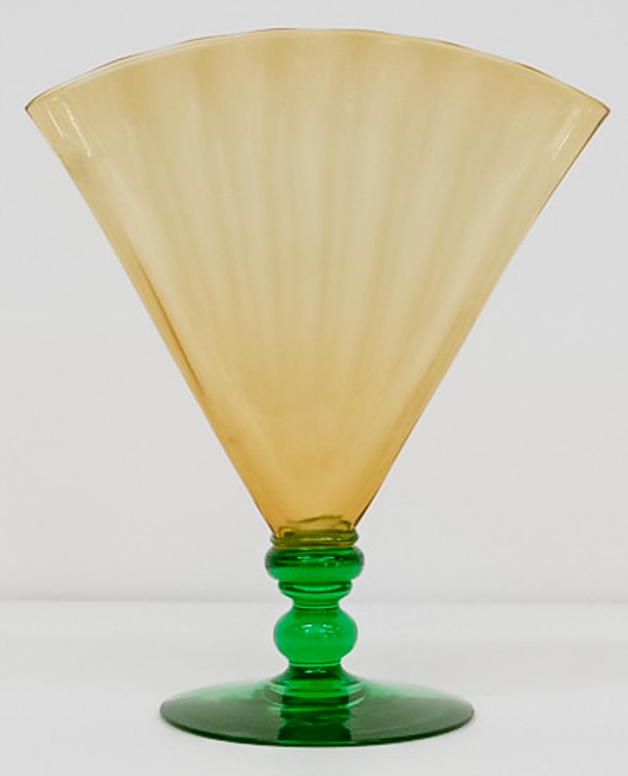 Steuben Art Glass Fan Vase (1 of 5)