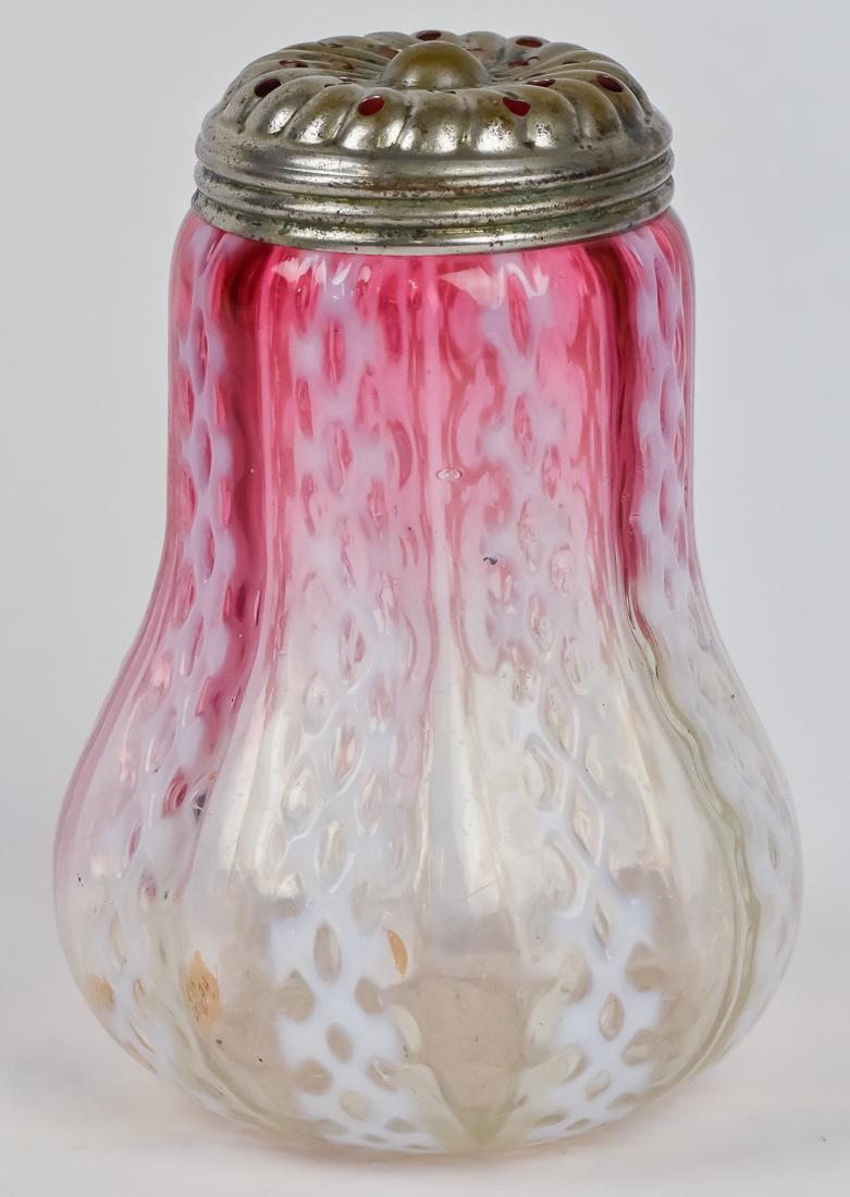 Victorian Rubina Glass Sugar Shaker (1 of 7)