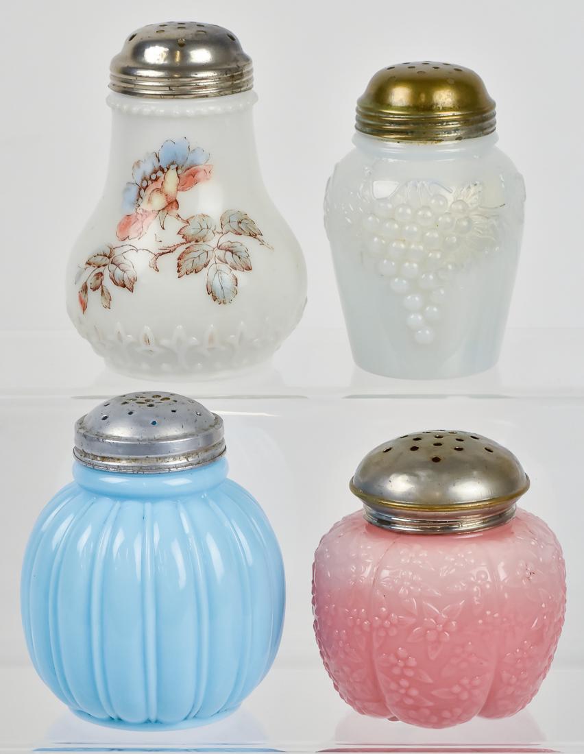 Four Victorian Art Glass Sugar Shakers (1 of 10)