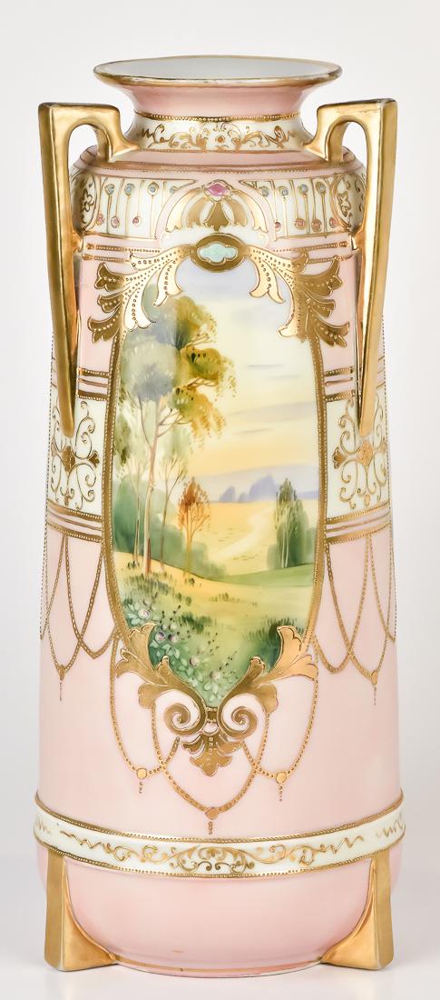 Large Nippon Scenic Vase with Gold Highlights (1 of 3)