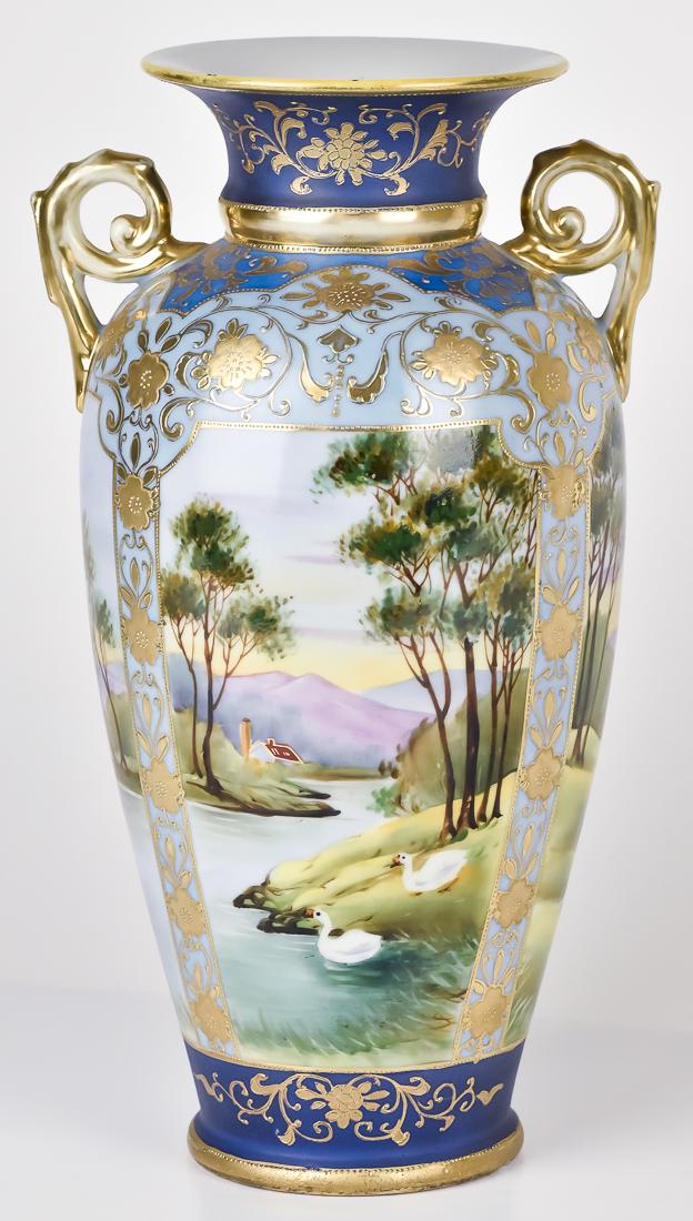 Pair of Nippon Scenic vases (1 of 5)