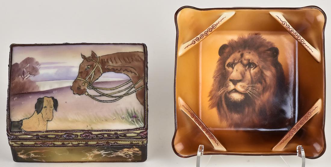 Nippon Covered Box & Tray with Lion (1 of 9)