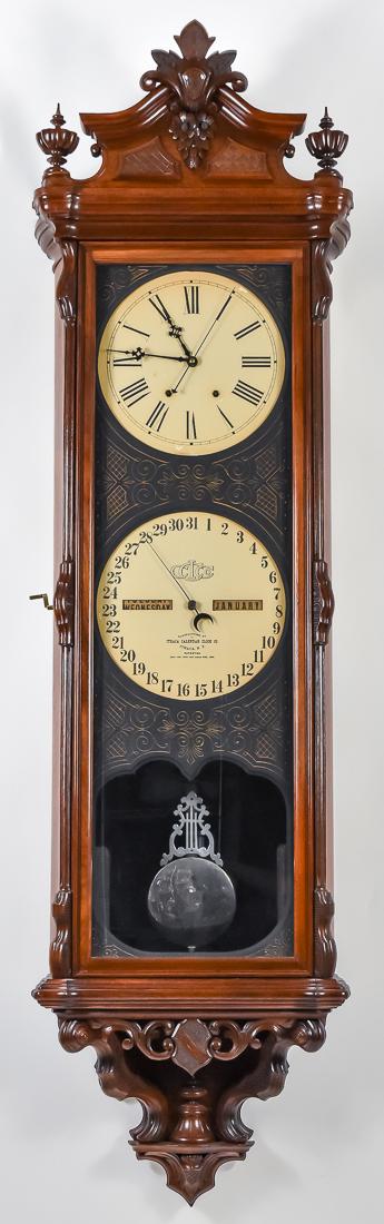 Important Ithaca No. 1 Regulator Calendar Clock (1 of 12)