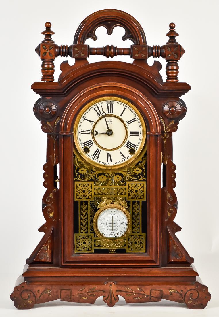 F. Kroeber Walnut Shelf Clock (1 of 10)