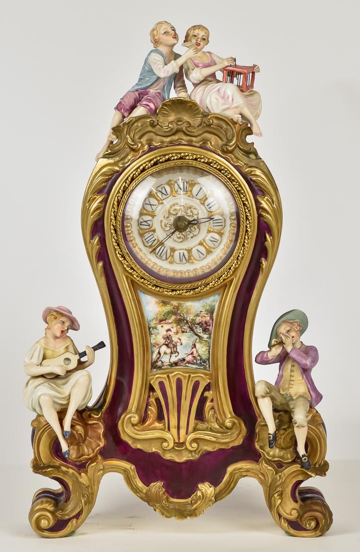 Fine French Porcelain Shelf Clock (1 of 10)