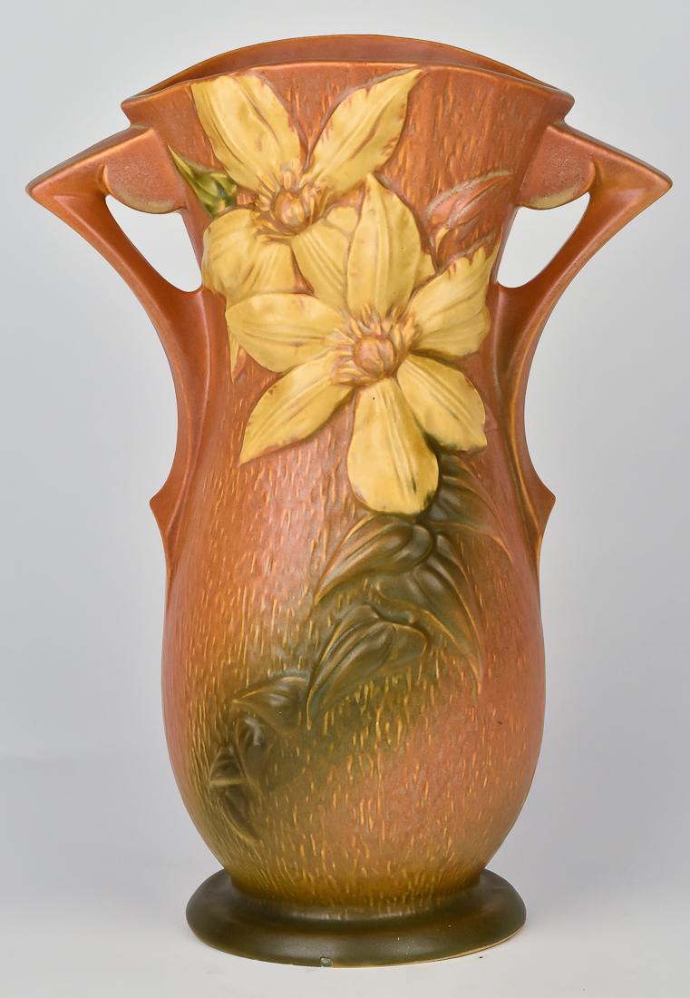 Large Roseville Clematis Vase Sep 16 2018 Forsythes Auctions