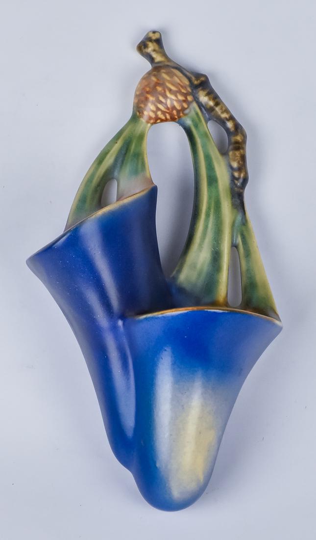 Roseville Pinecone Wall Pocket (1 of 6)