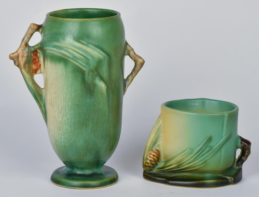 Two Roseville Pinecone Vases (1 of 10)