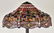 Leaded Glass Floor Lamp with Bronze Base - 5