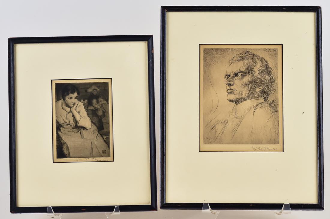 Two Artist Signed Etchings (1 of 10)