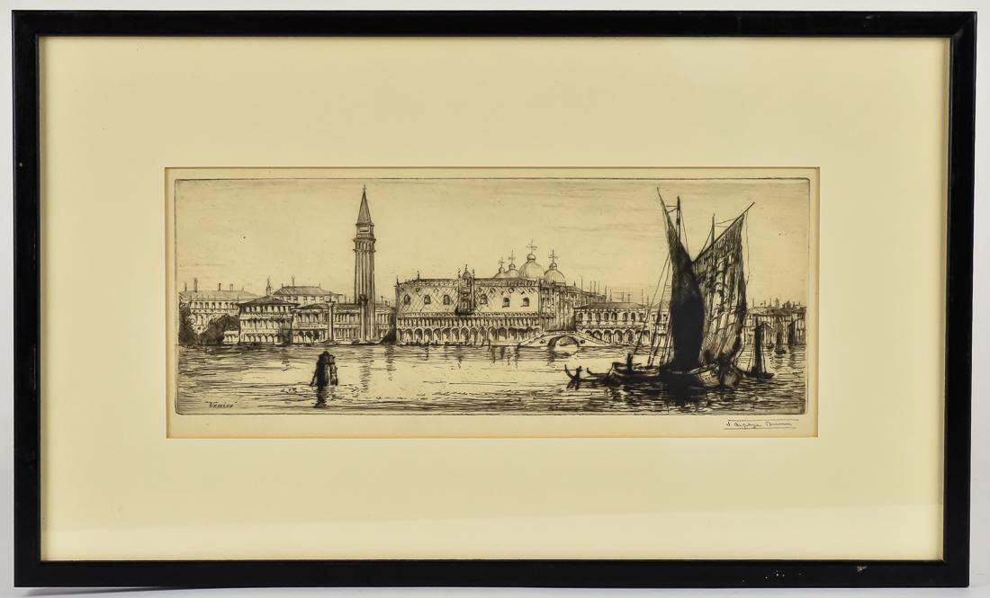 James A. Brewer Etching (1 of 8)