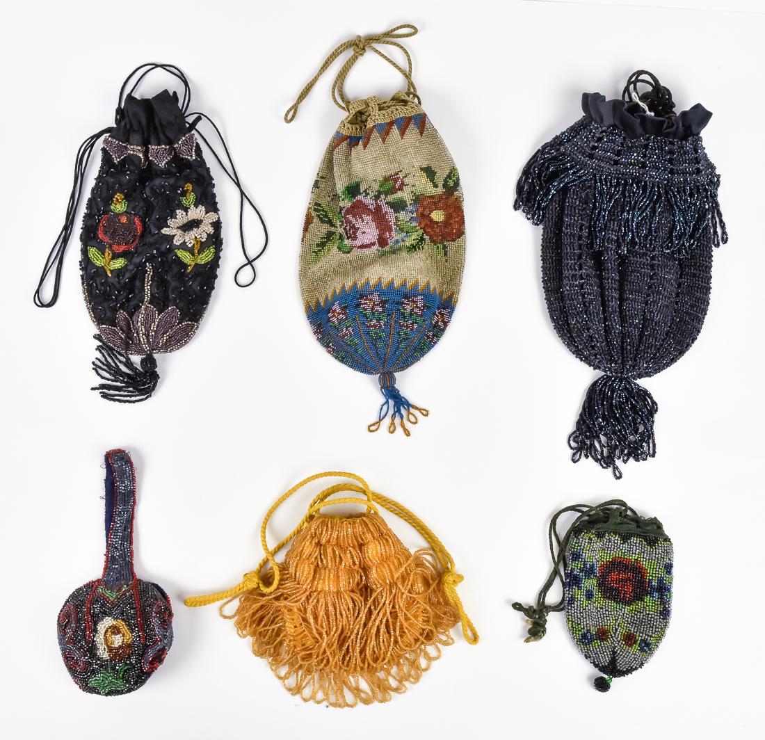 Six Early Ladies Beaded Evening Bags (1 of 8)