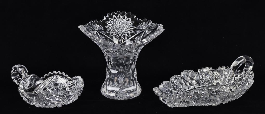 Three Pieces of American Cut Glass (1 of 6)