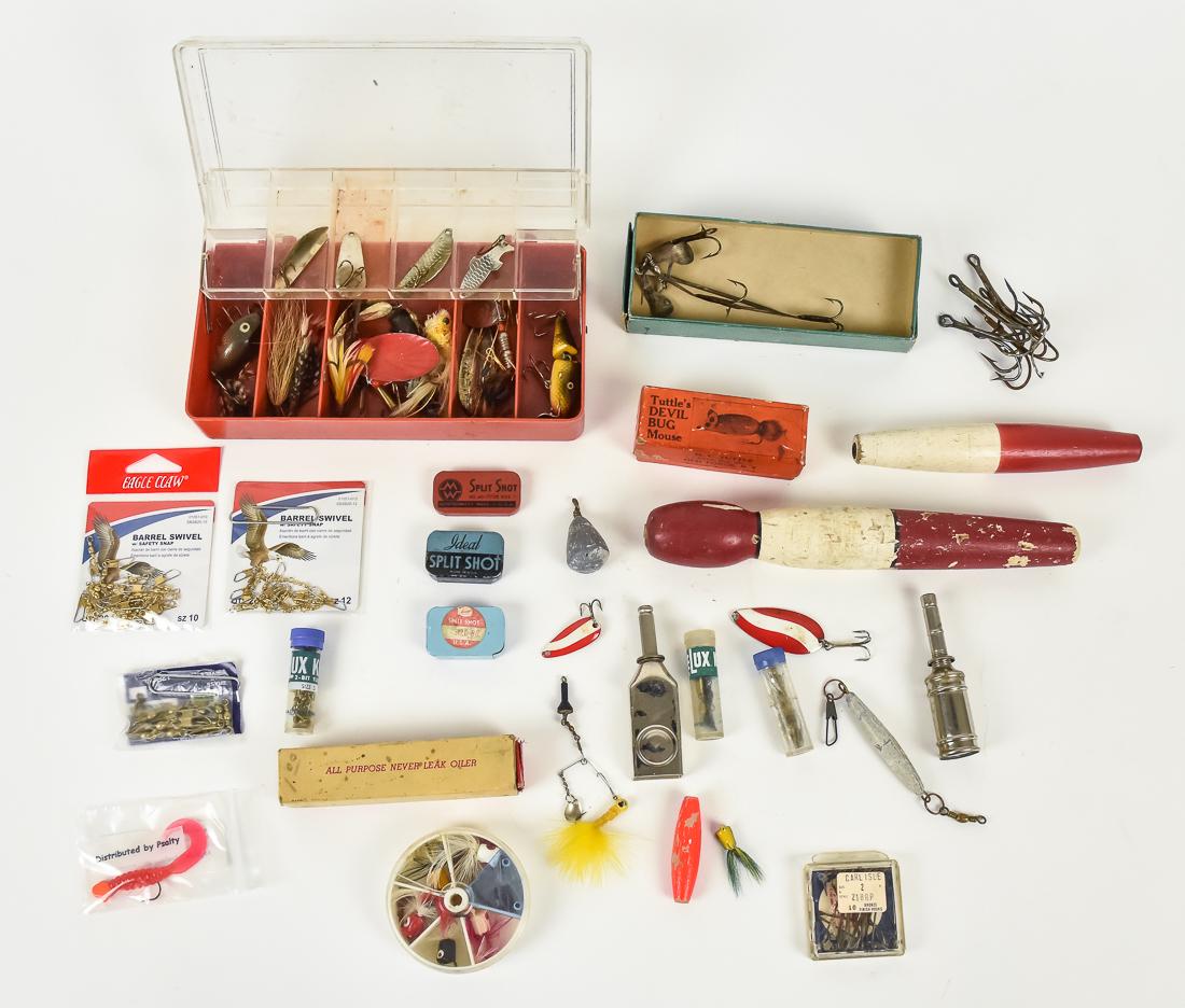 Large Lot of Early Fishing Equipment (1 of 9)
