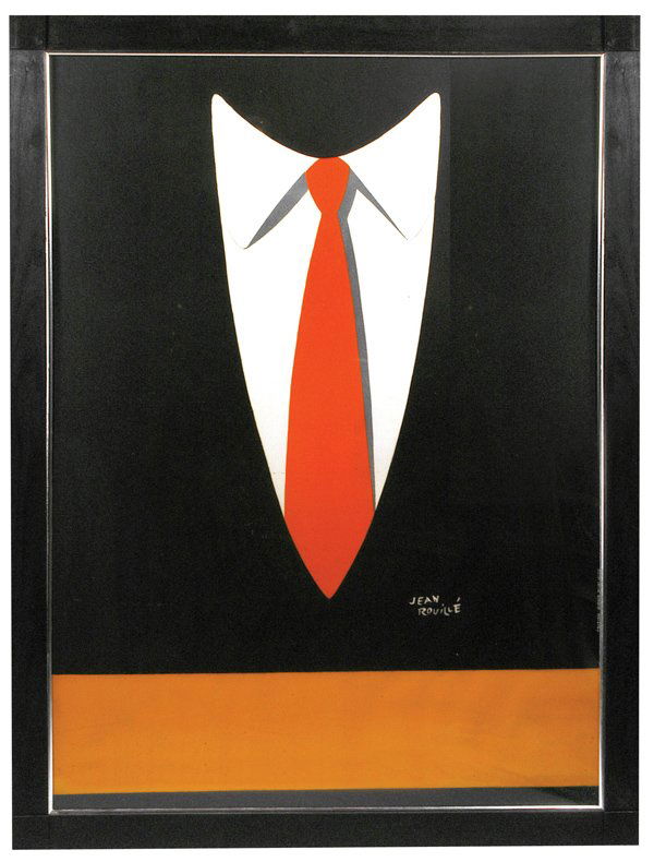 JEAN ROUILLE (FRENCH) ORIGINAL LITHOGRAPH: A 61" x 44" Jean Rouville (French) original limited edition lithograph titled "Cravate". Accompanied with a Certificate of Authenticity from the Sky Gallery, New York, NY. Fine condition. EST. $300. -