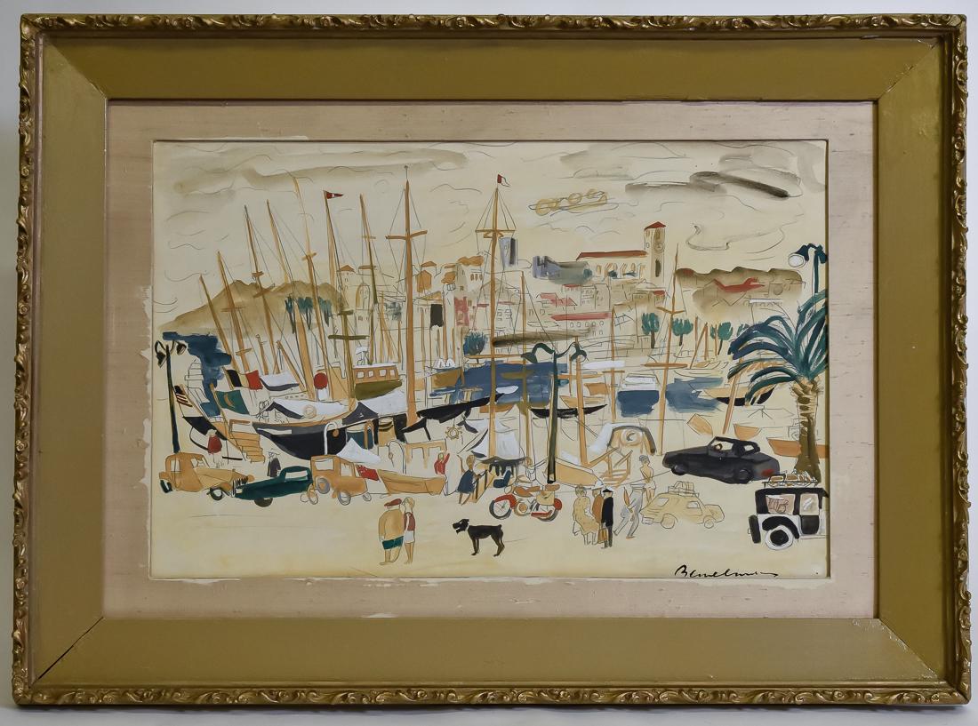 Ludwig Bemelmans (New York / France) Watercolor (1 of 8)