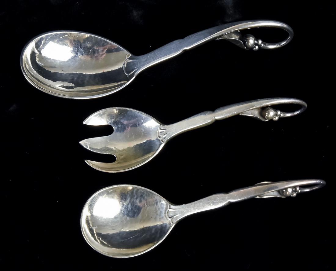 Three Georg Jensen Sterling Pieces (1 of 9)