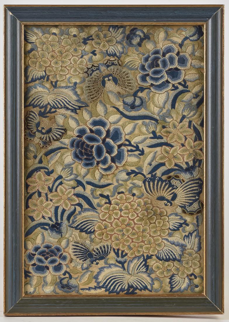 Early Chinese Silk Embroidered Panel (1 of 7)