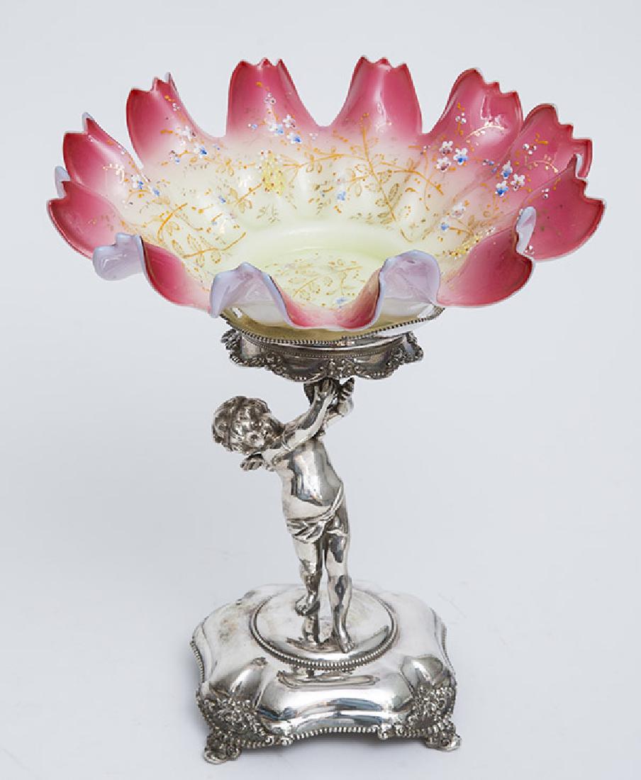 Victorian Art Glass Brides Bowl (1 of 7)