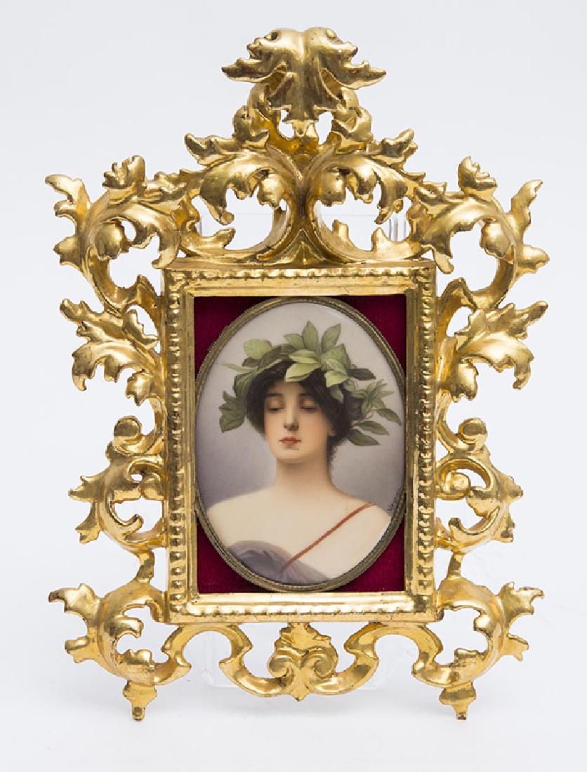 Signed Wagner Porcelain Plaque (1 of 5)