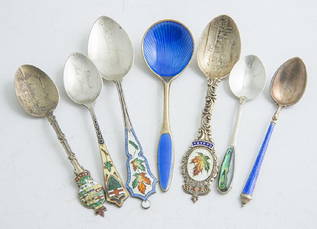 Seven Enameled Souvenir Spoons (1 of 4)