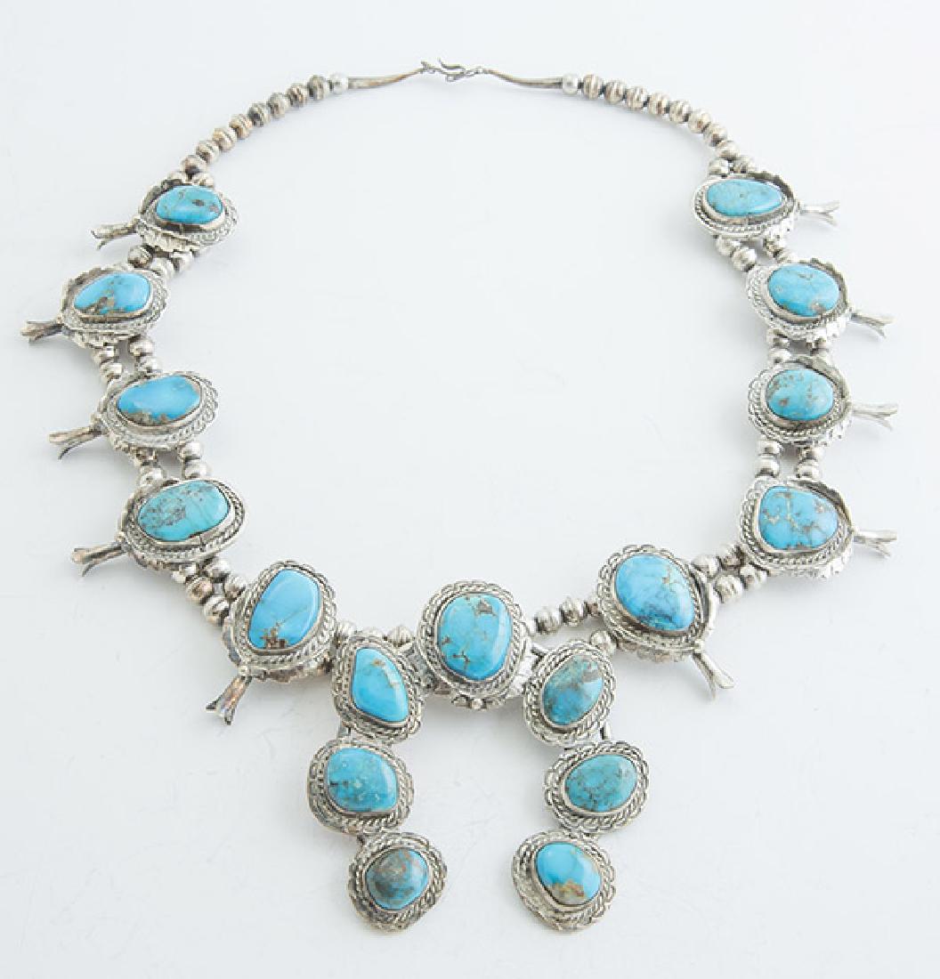 Navajo Squash Blossom Necklace (1 of 8)