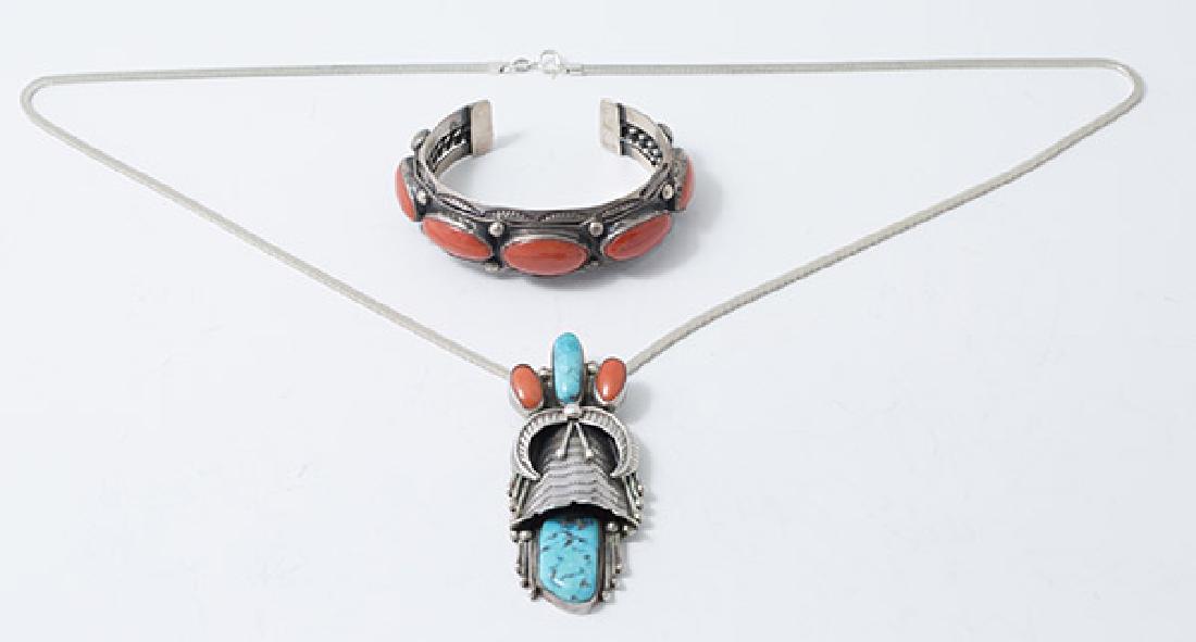 Two Pieces Navajo Jewelry (1 of 9)